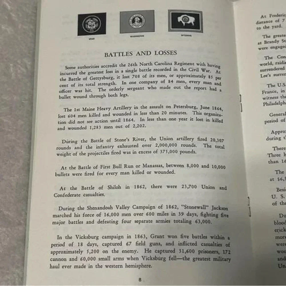 Facts About the Civil War The Stonewall Jackson Memorial Vintage Booklet